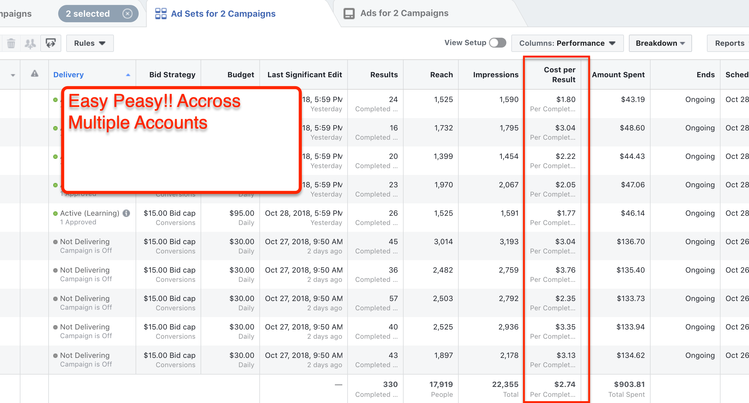 Low cost per lead proof #2